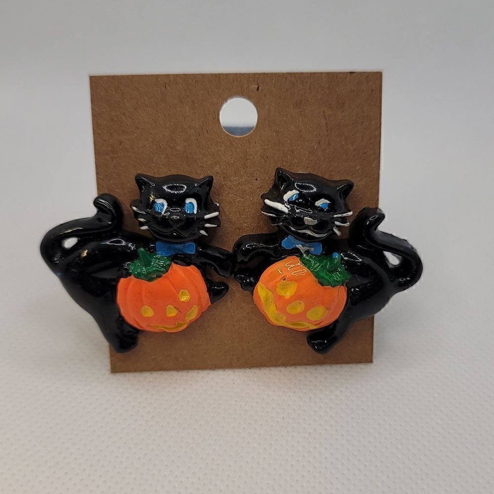 Halloween Hand Painted Earring